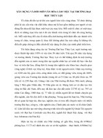 Xây dựng và đổi mới văn hóa làm việc tại trường đại học thủy lợi 