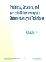 Smart talk contemporary interviewing and interrogation  by gosselin ch04 