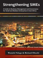 Strengthening sme a guide to business management and governance to smes in east africa