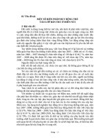 MỘT SỐ BIỆN PHÁP HUY ĐỘNG TRẺ VÀO LỚP BÁN TRÚ Ở MIỀN NÚI