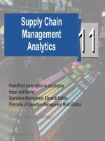 Principles of operations management 9th by heizer and render chapter 11s 