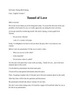 Thuyết trình môn kĩ năng tunnel of love 