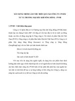 Xây dựng nhóm làm việc hiệu quả tại công ty CP đầu tư và thương mại dầu khí sông hồng   PVSH 