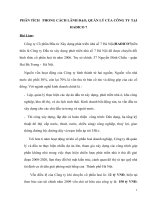 Phân tích   phong cách lãnh đạo, quản lý của công ty tại HADICO 7