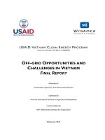 OFFGRID OPPORTUNITIES AND CHALLENGES IN VIETNAM FINAL REPORT