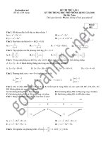 Đề và đáp án thi thử môn Toán THPTQG năm 2018 của Blog: goctoanhoc.net
