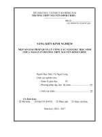SKKN Một số giải pháp quản lý công tác giáo dục học sinh chưa ngoan ở trường THPT Nguyễn Đình Chiểu