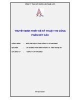 Thuyết minh tính toán kết cấu  tòa nhà văn phòng 5 tầng