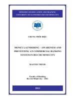 Money laundering   awareness and preventing at commercial banking system in ho chi minh city