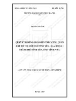 Quản lý không gian kiến trúc cảnh quan khu đô thị mới nam vĩnh yên   giai đoạn 1, thành phố vĩnh yên, tỉnh vĩnh phúc (tt) 