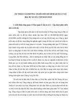 Dự thảo của phương án đổi mới mô hình quản lý tại BQL dự án số 2 tập đoàn HUD