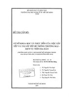 Cơ sở khoa học và thực tiễn của việc sắp xếp và tái sắp xếp hệ thống thương mại-dịch vụ trên địa bàn (trường hợp quận 5 TP.HCM trong giai đoạn 2002-2005 và định hướng đến 2010