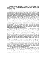 đề tài: VÀI BIỆN PHÁP TỔ CHỨC KIỂM TRA GIỜ DẠY TRÊN LỚP CỦA GIÁO VIÊN TRƯỜNG TIỂU HỌC ĐINH TIÊN HOÀNG HUYỆN