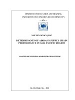Determinants of adidass supply chain performance in asia pacific region   nguyen ngoc quoc 