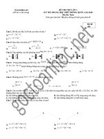 file word đề và đáp án đề thi thử môn Toán THPTQG năm 2018 lần 1 của goctoanhoc.net