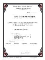 SKKN Dạy học văn gắn liền hoạt động trải nghiệm sáng tạo qua bài “ Luyện tập Phỏng vấn và trả lời phỏng vấn”, Ngữ văn 11