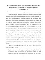 Đề xuất thay đổi cơ cấu tổ chức và xây dựng văn hóa doanh nghiệp tai công ty cổ phần xây dựng số 2 (vinaconex 2) 