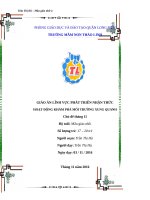 giáo án thi hoạt động học