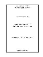 Biểu diễn xác suất của đa thức narayna 