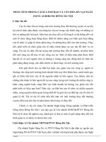 Phân tích phong cách lãnh đạo và văn hóa DN tại ngân hàng agribank đông hà nội