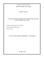 ỨNG DỤNG kỹ THUẬT kết hợp tần số NHẰM NÂNG CAO CHẤT LƯỢNG ẢNH SIÊU âm cắt lớp 