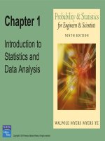 Probability  statistics for engineers and scientists 9th by walpole myers chapter 01 