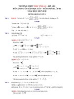 10 de ON HKI  THPT CVA  HA NOI