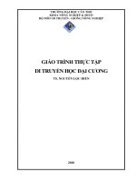 GIÁO TRÌNH THỰC tập DI TRUYỀN học đại CƯƠNG 