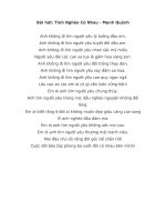 Lời bài hát hợp âm guitar TÌNH NGHÈO CÓ NHAU