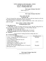 Giáo án mầm non CHỦ đề TRƯỜNG mầm NON 