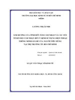 Ảnh hưởng của tính hữu ích cảm nhận và các yếu tố rủi ro cảm nhận đến ý định sử dụng điện thoại thông minh giá rẻ của người tiêu dùng tại thị trường TP  HCM 
