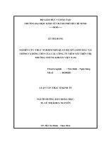 Nghiên cứu thực nghiệm mối quan hệ giữa đòn bẩy tài chính và dòng tiền của các công ty niêm yết trên thị trường chứng khoán việt nam 