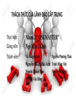 Thuyết trình thách thức của lãnh đạo cấp trung 