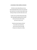 Lời bài hát hợp âm guitar hà nội vắng những cơn mưa