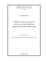Nghiên cứu chế tạo vật liệu từ nền fe có cấu trúc micro nano định hướng ứng dụng trong y sinh 