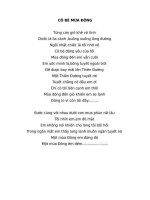 Lời bài hát hợp âm guitar Cô bé mùa đông