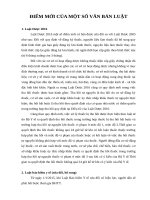 Điểm mới của một số văn bản Luật