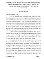 SKKN Một số hoạt động thực tế của Thầy và Trò lớp 10S1 trường THPT Kiệm Tân về  giáo dục ý thức bảo vệ môi trường