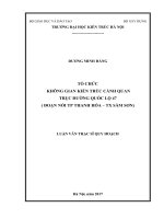 Tổ chức không gian kiến trúc cảnh quan trục đường quốc lộ 47 (đoạn nối tp thanh hóa   TX sầm sơn) (tt) 