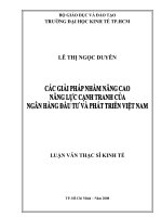 Các giải pháp nhằm nâng cao năng lực quản trị của ngân hàng đầu tư và phát triển việt nam đến năm 2015 