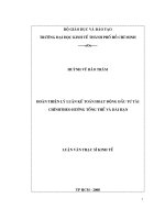 Hoàn thiện lý luận kế toán hoạt động đầu tư tài chính theo hướng tổng thể và dài hạn 