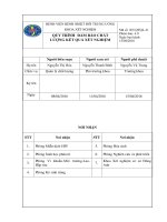 Quy trình đảm bảo chất lượng kết quả xét nghiệm