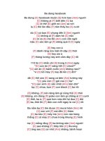 Lời bài hát hợp âm guitar Ba dùng facebook