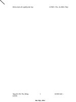 Bổ sung và sử dụng các thí nghiệm nhằm nâng cao hiệu quả trong dạy học phần A Thực vật, Chương I, II - Sinh học 11 - THPT