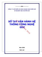 Sổ tay vận hành hệ thống phân phối khí Phú Mỹ  Đại học Bách Khoa Hà Nội