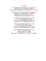 Lời bài hát hợp âm guitar Bạc tình