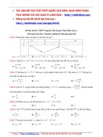 Đề thi 2018  THPT nguyễn thị giang – vĩnh phúc   lần 1   file word có lời giải chi tiết 