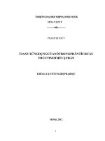 Tia X và ứng dụng của nó trong phân tích cấu trúc tinh thể vật rắn