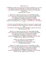 Lời bài hát hợp âm guitar Baby i love you