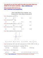 Đề thi 2018  THPT yên lạc 2 – vĩnh phúc   lần 1   file word có lời giải chi tiết 